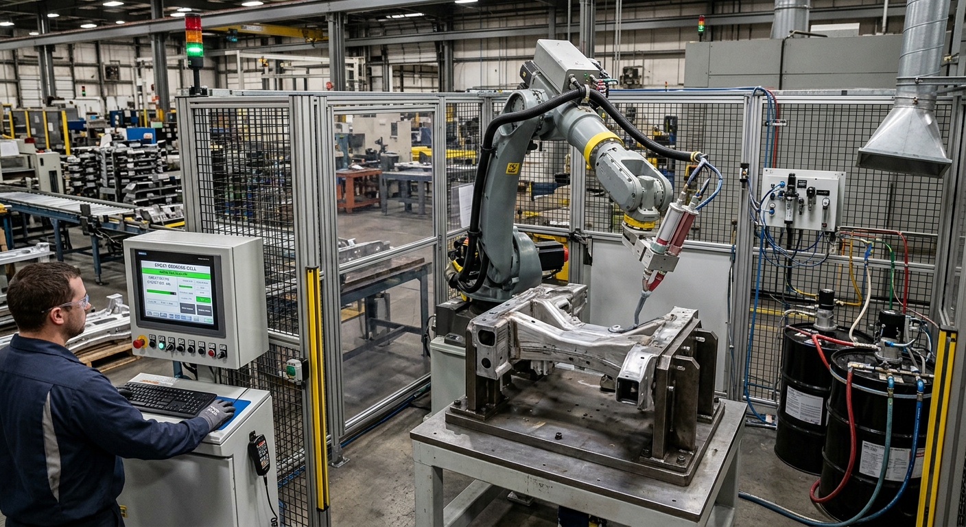Epoxy Dispensing Robots: Structural Bonding & Potting | RBTX